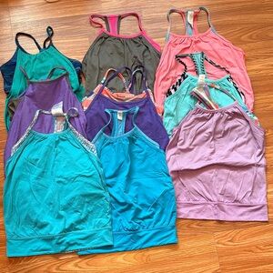 Ivivva Kids Racerback Tank Tops - Teal, Purple, Pink, Blue